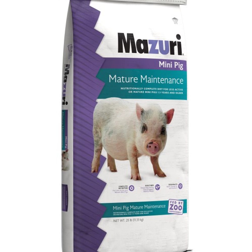 Mazuri, Mini Pig Mature Maintenance, 25 lb