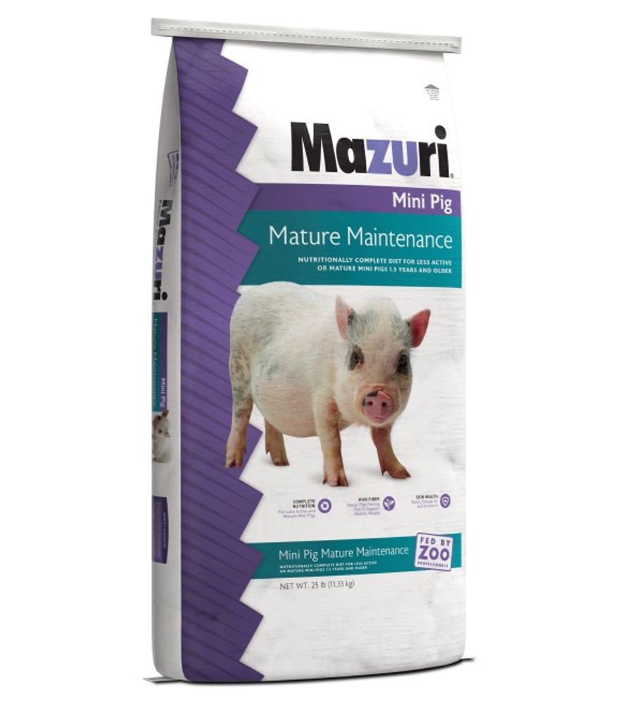 Mazuri, Mini Pig Mature Maintenance, 25 lb