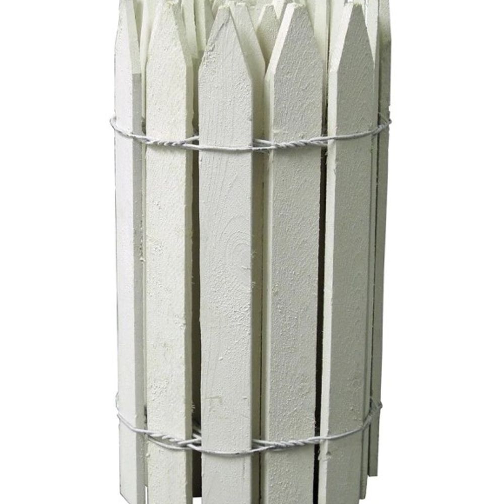 True Value, White Gothic Top Trim Picket Fence, 16" x 12'