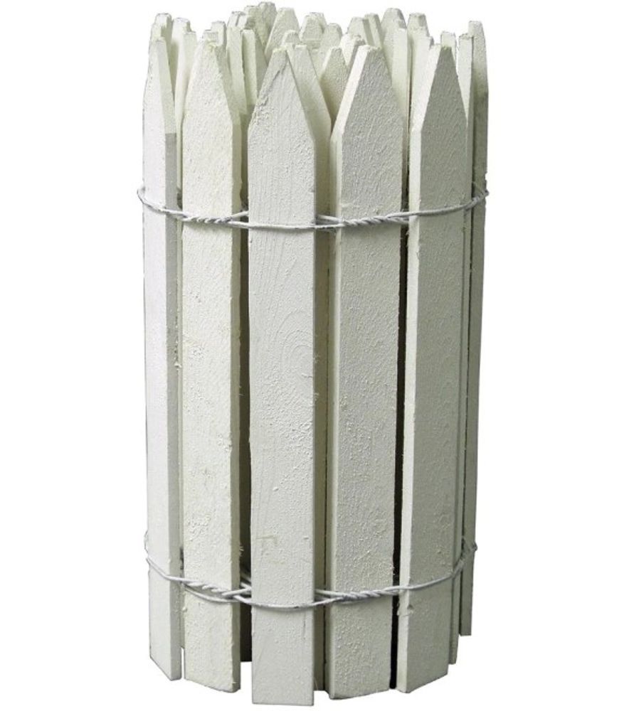 True Value, White Gothic Top Trim Picket Fence, 16" x 12'