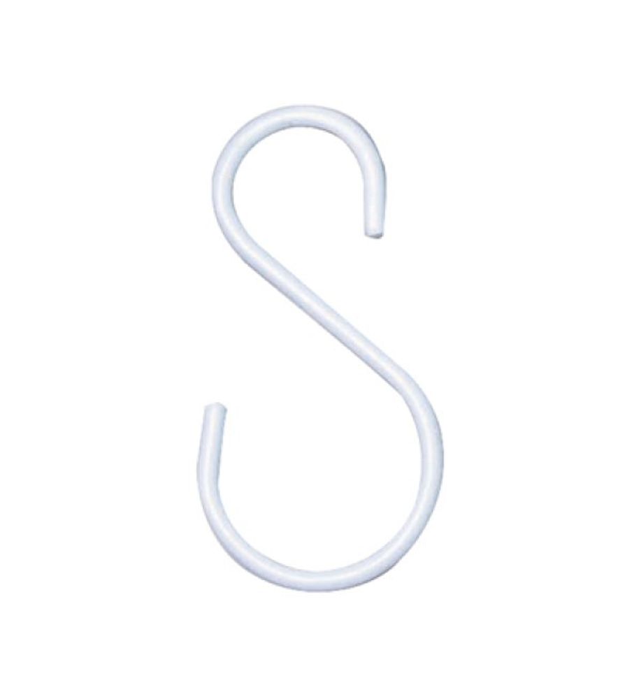 Green Thumb, 3.5" White S Hook, 2 pk