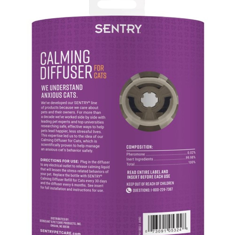 Sentry, Calming Diffuser For Cats, 1.5 oz