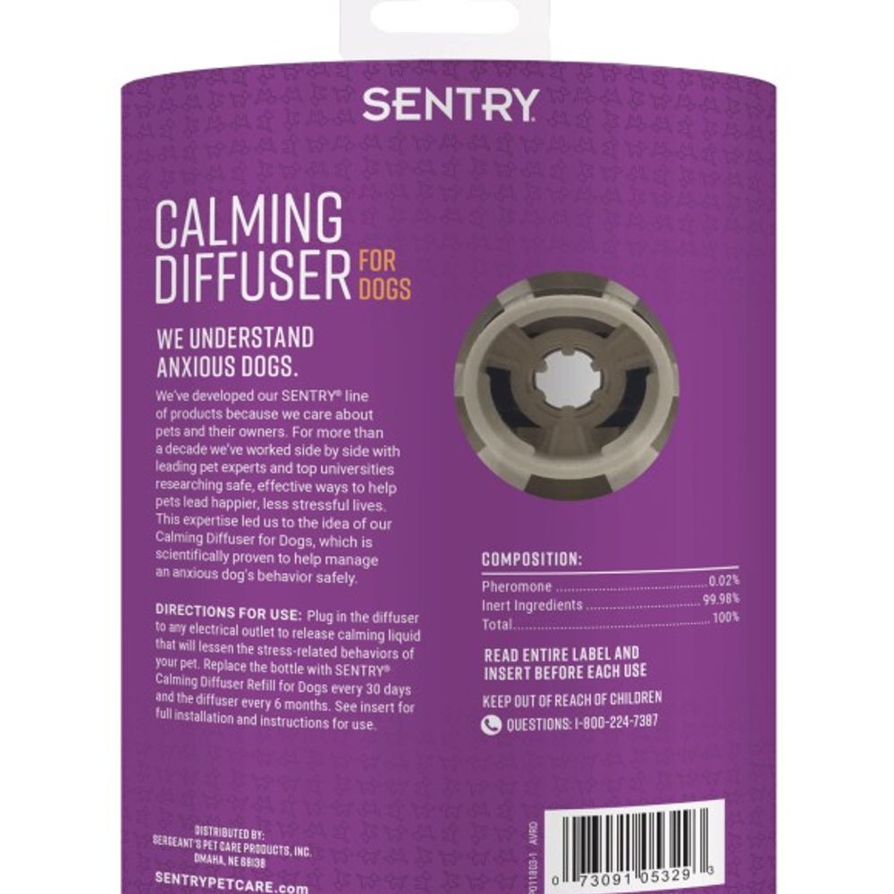 Sentry, Calming Diffuser For Dogs, 1.5 oz