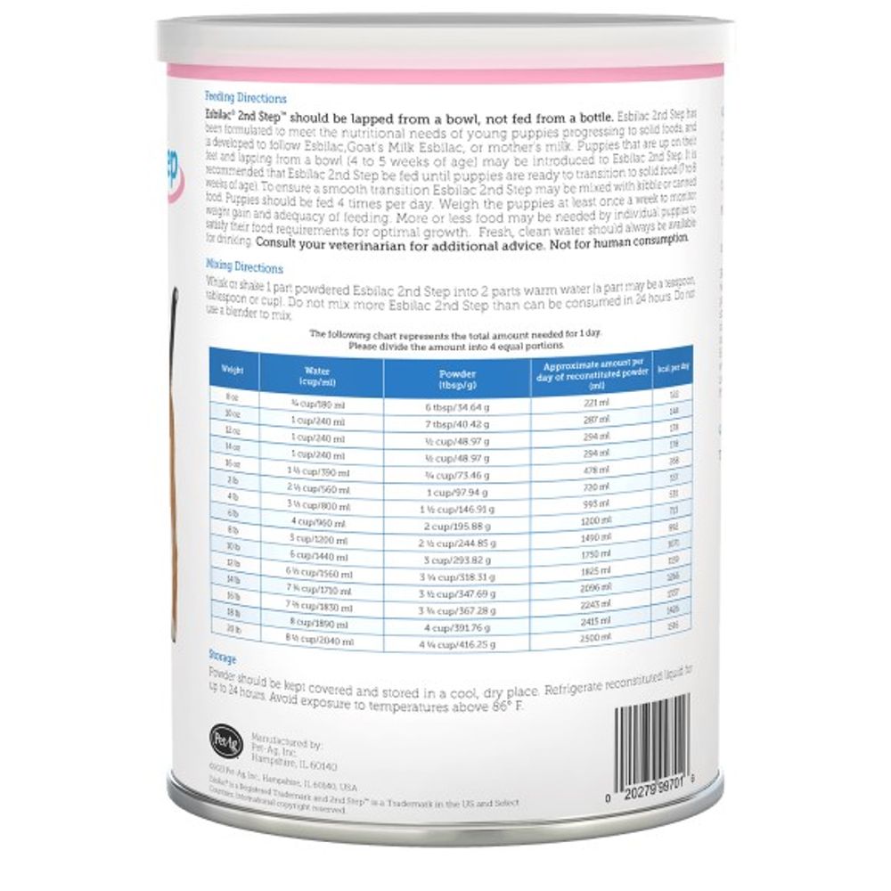 PetAg, Esbilac 2nd Step Puppy Weaning Food, 14 oz