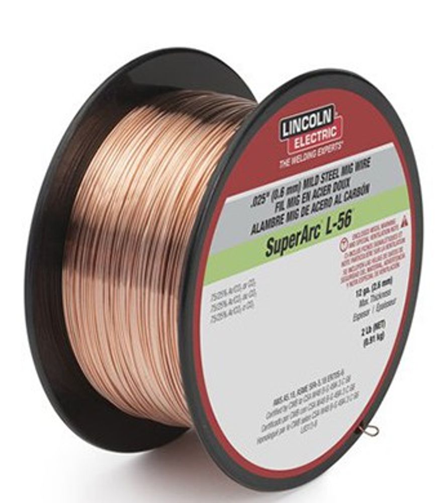 Lincoln Electric Superarc L-56 Mig Welding Wire, .035 in., 2 lb. Spool