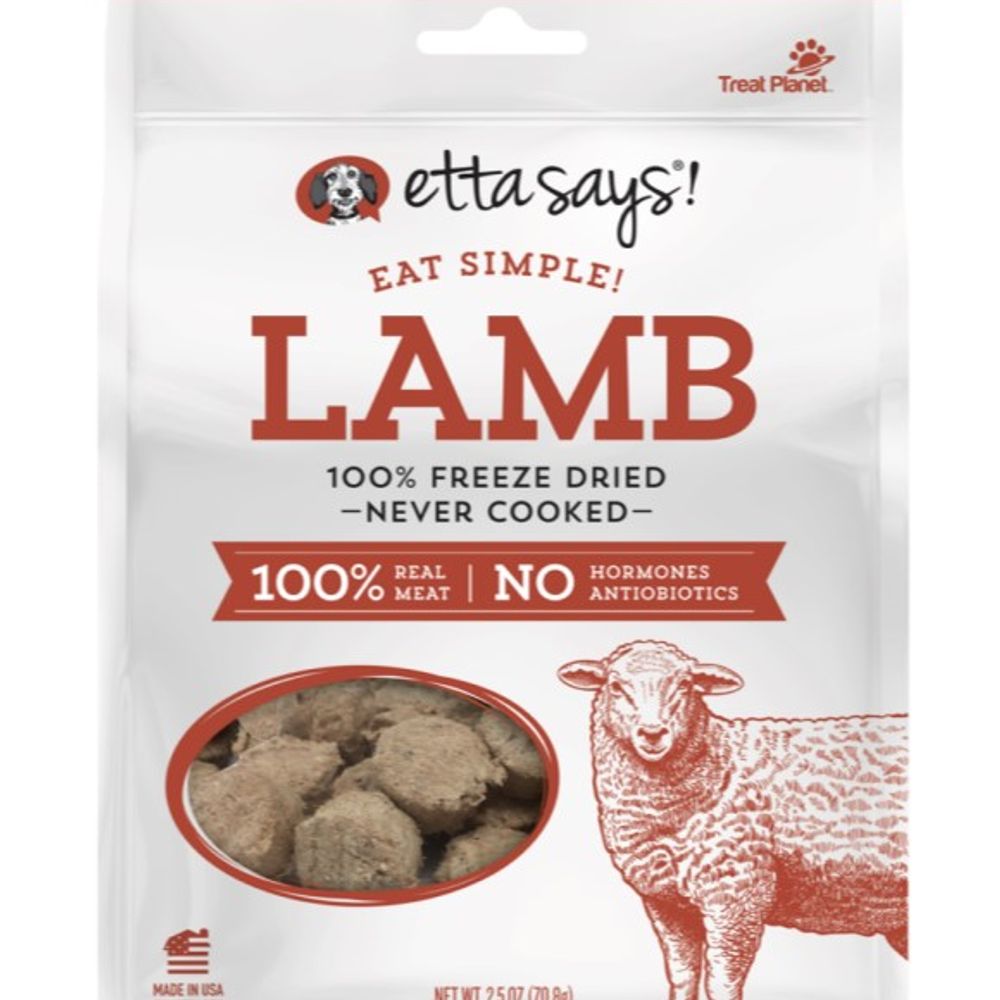 Etta Says!, Eat Simple Dried Lamb Dog Treats, 2.5 oz