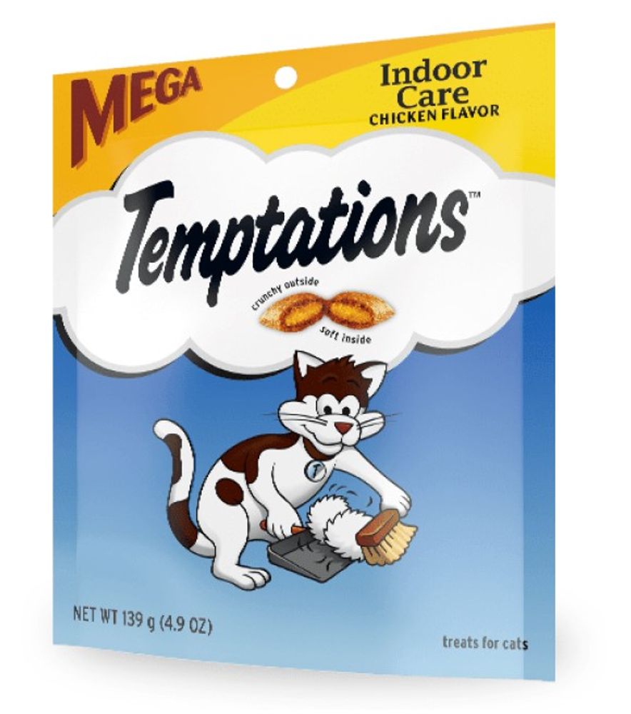 Temptations, Indoor Care Chicken Cat Treats, 4.9 oz