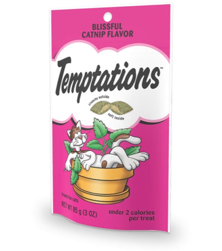 Temptations, Blissful Catnip Cat Treats, 3 oz