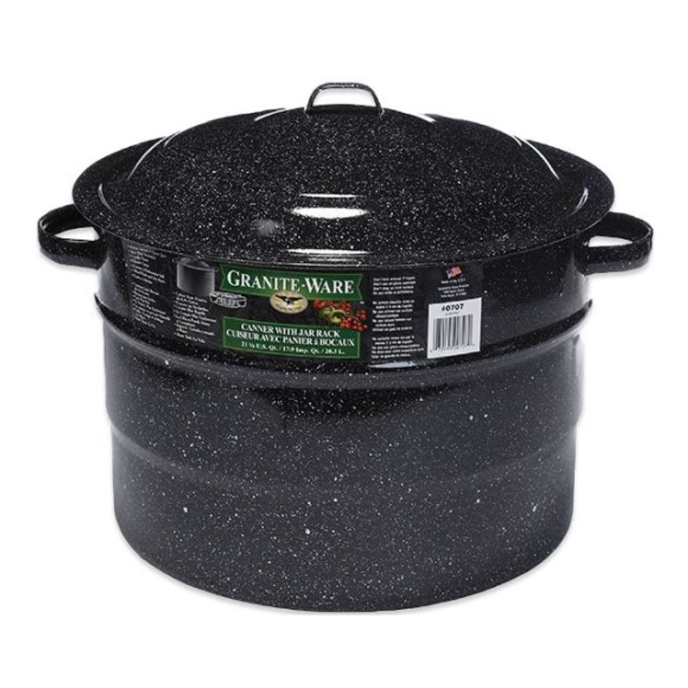 Granite Ware, Cold Pack Canner with Rack, 21.5 qt