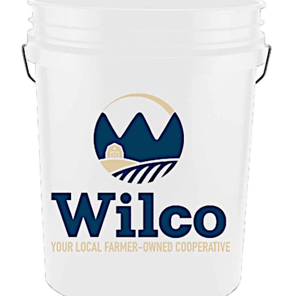 Wilco, "For the Farmer in All of Us" White Plastic Bucket, 5 gal