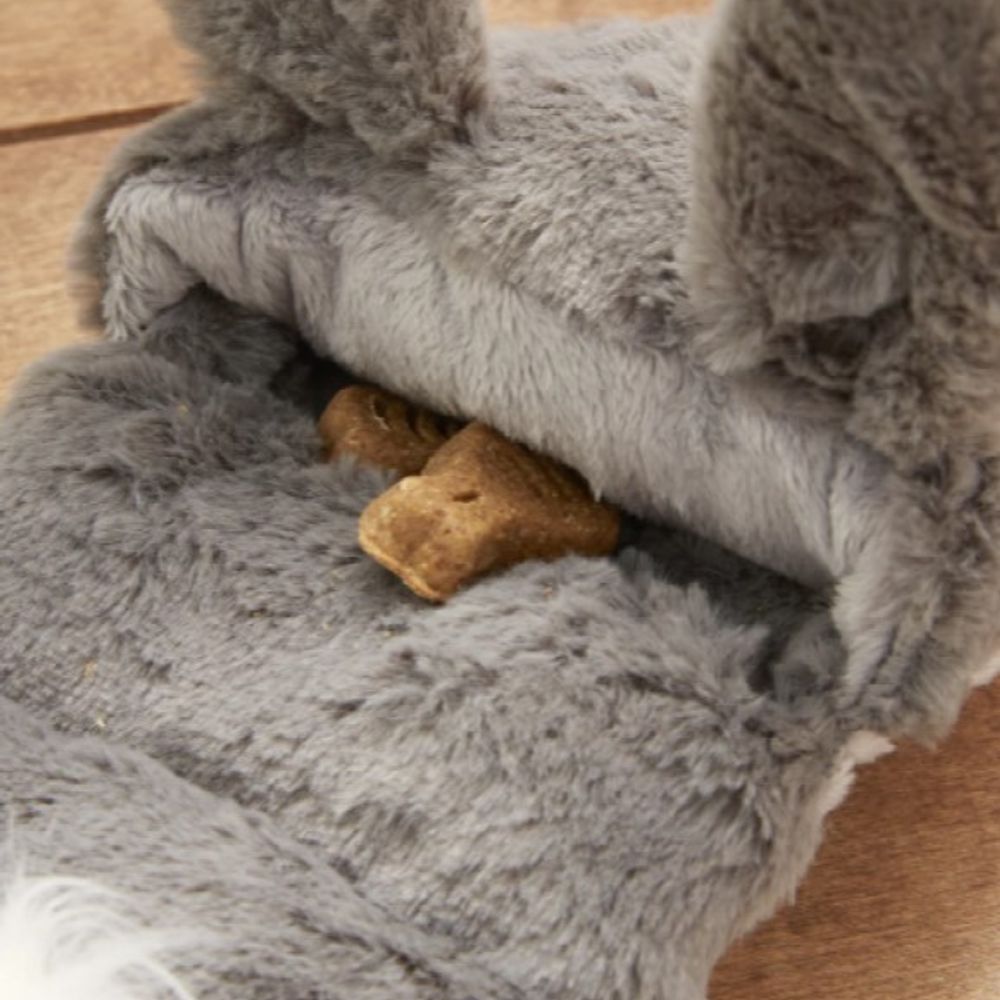 BARK, Itty & Bitty The Bunny Slippers Plush Dog Toy