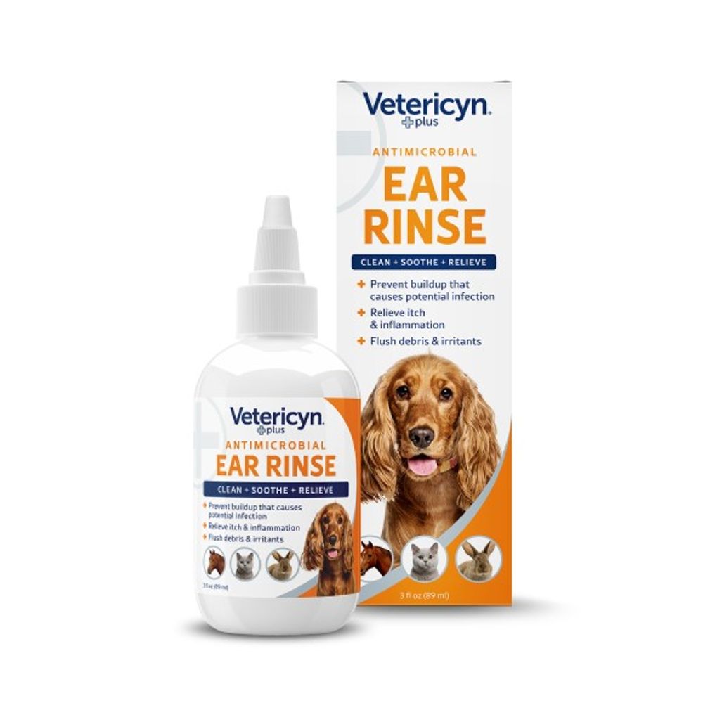 Vetericyn, Plus All Animal Antimicrobial Ear Rinse, 3 oz