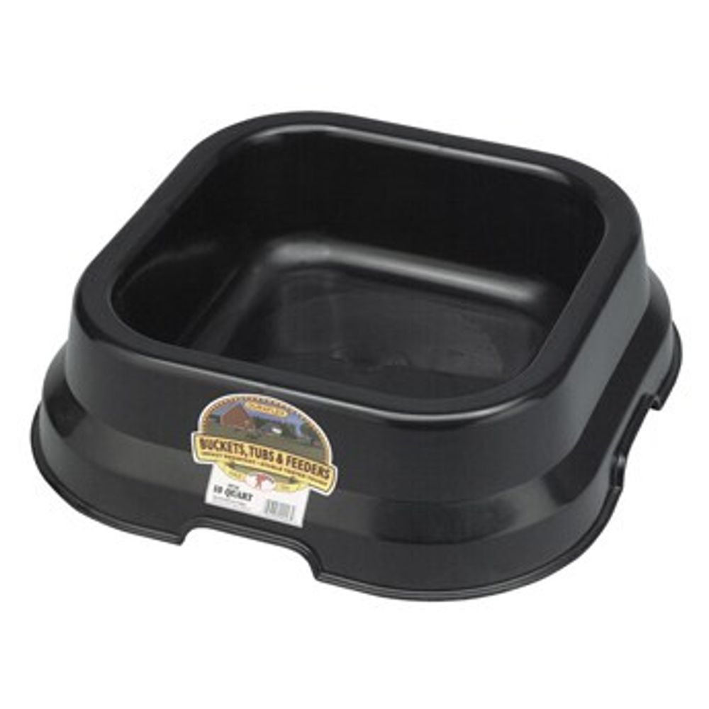 Little Giant Black Plastic Feed Pan 10 qt.
