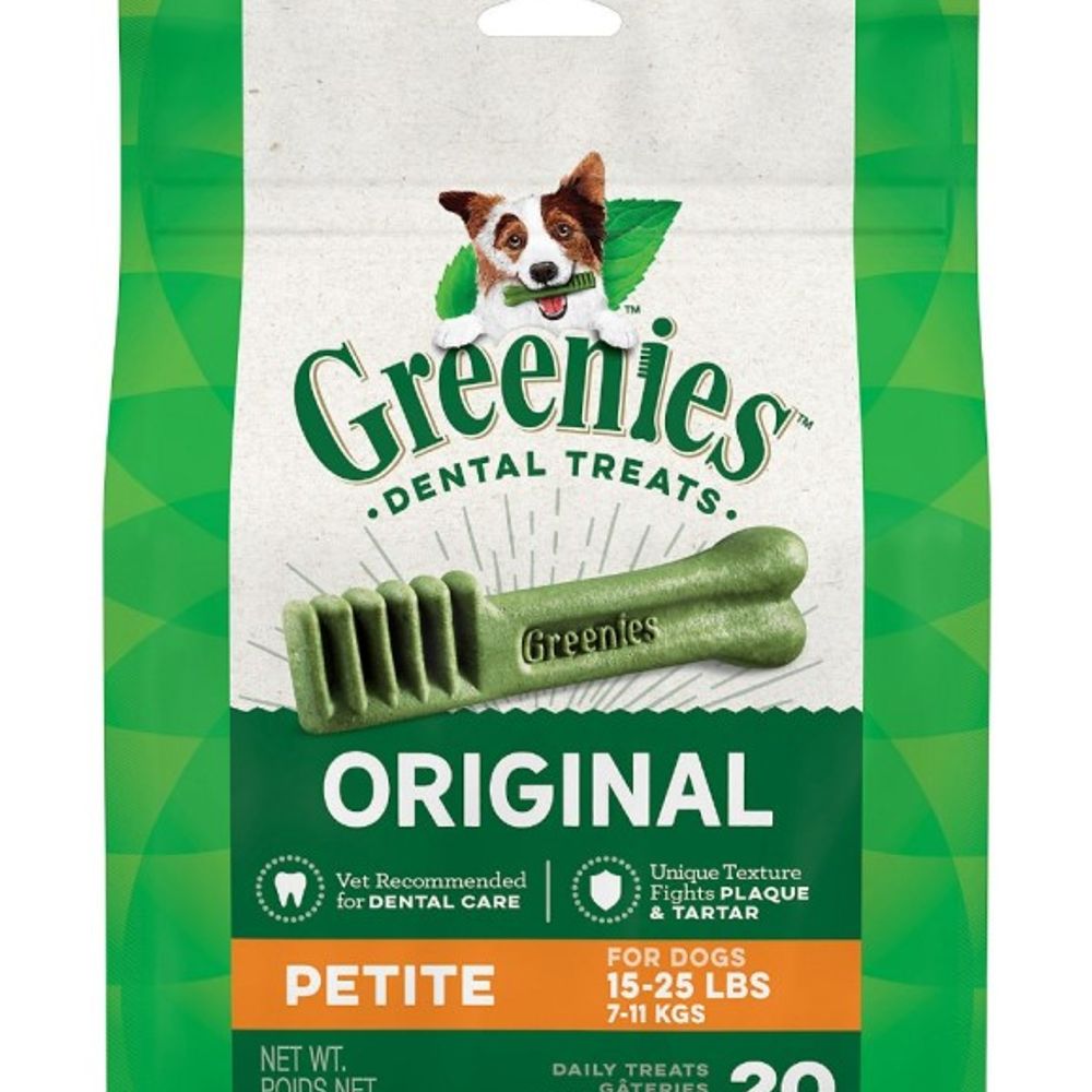 Greenies, Original Petite Dental Dog Treats, 12 oz
