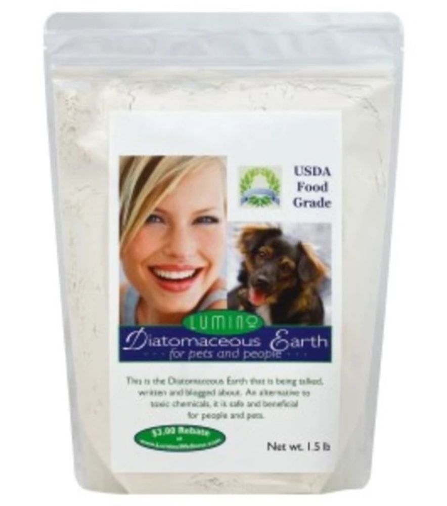 Lumuno, Diatomaceous Earth For Pets & People, 1.5 lbs
