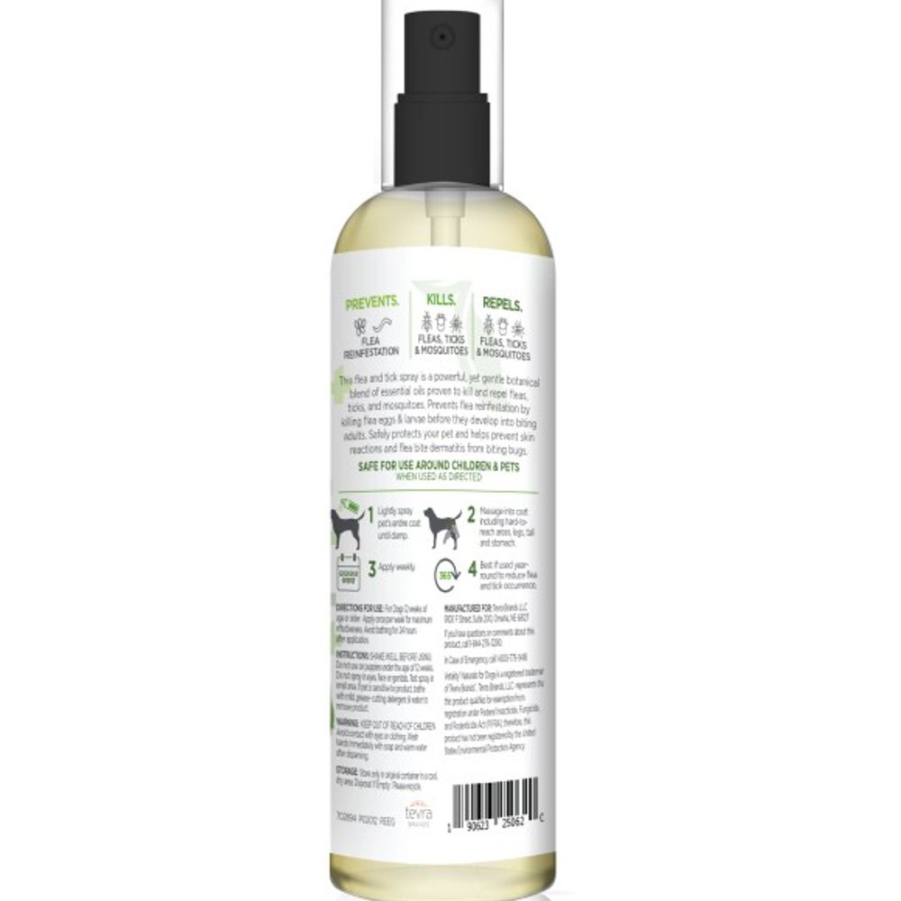 Vetality, Naturals Flea & Tick Dog Spray, 8 oz