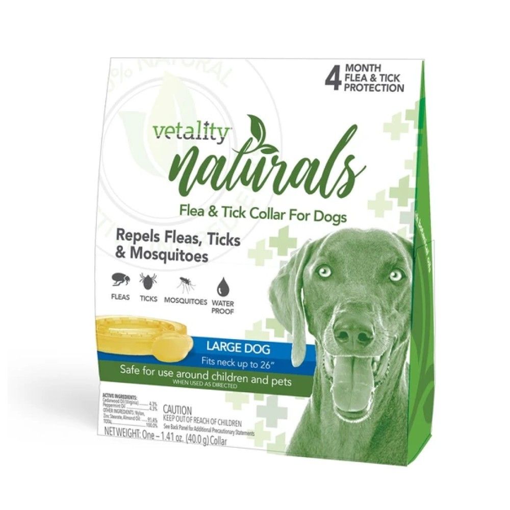 Vetality, Naturals Flea & Tick Collar For Dogs, 1 pk