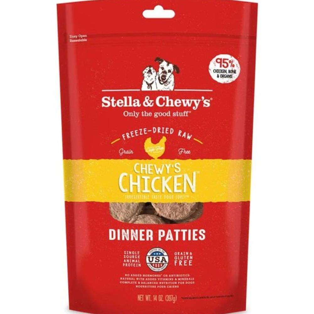 Stella & Chewy's, Chicken Freeze-Dried Raw Dinner Patties Dog Food