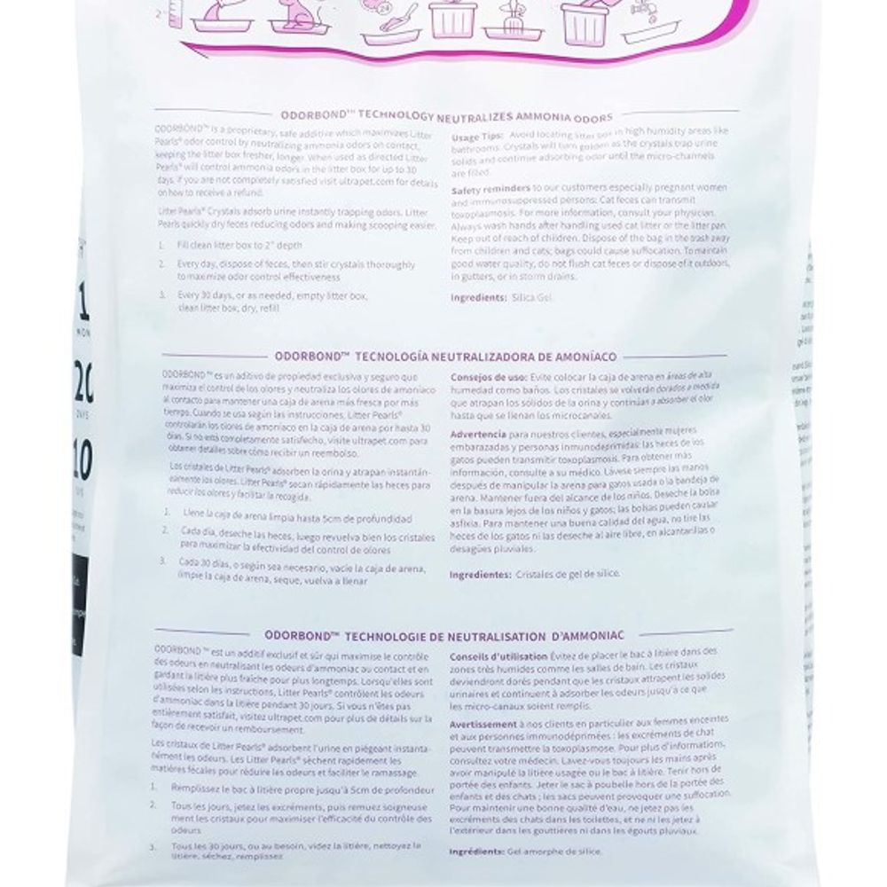 Ultra Pet, Litter Pearls Unscented Micro Crystals Cat Litter, 7 lb