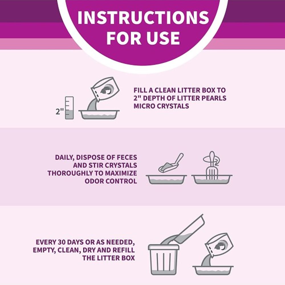 Ultra Pet, Litter Pearls Unscented Micro Crystals Cat Litter, 7 lb