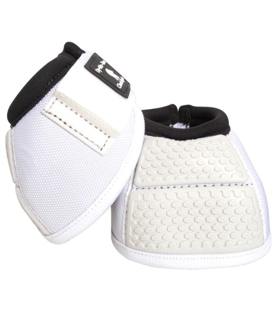Classic Equine, No Turn White Medium Flexion Bell Boots, CFN100WHM