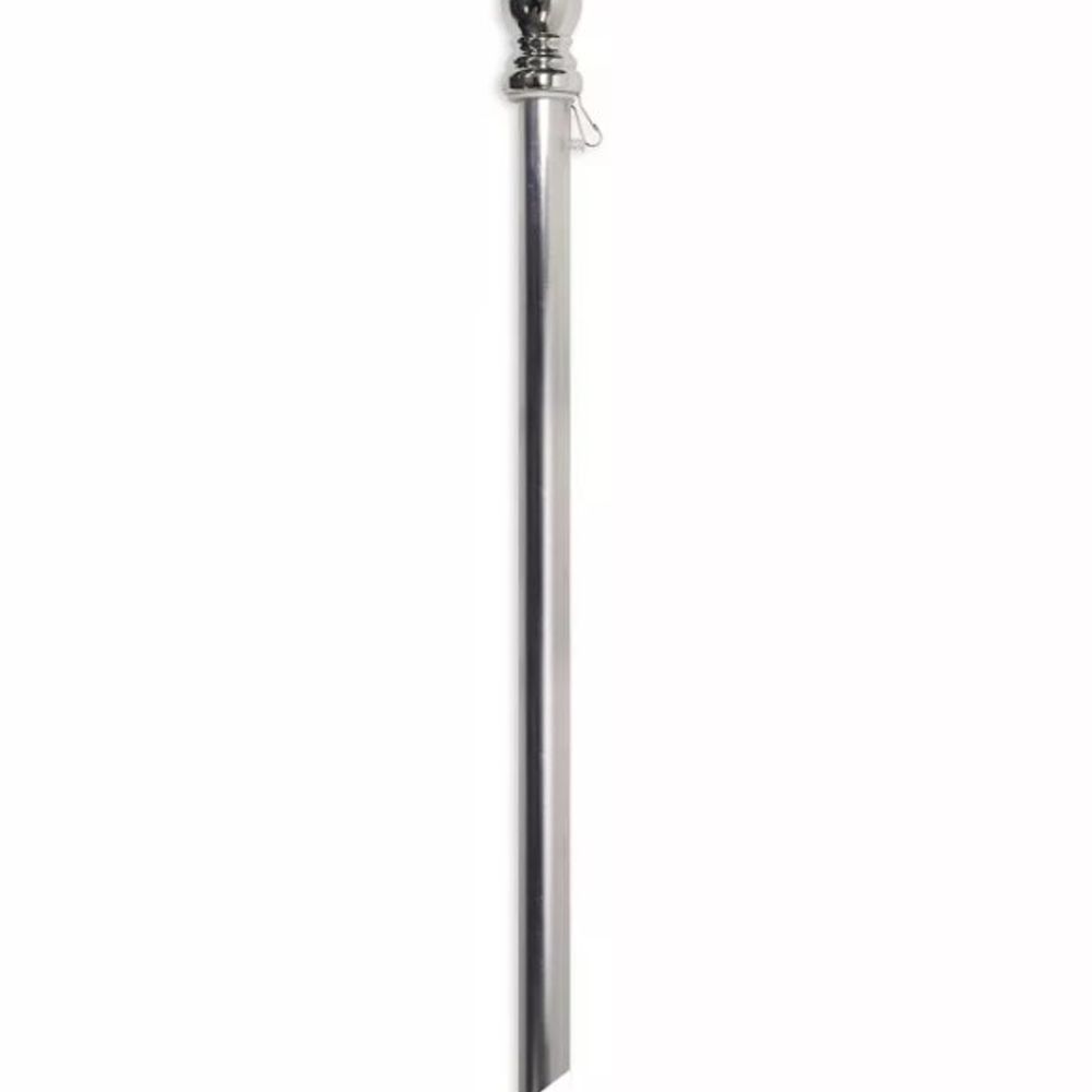 Evergreen, Chrome Finish Aluminum Anti-Wrap Flag Pole Tube, 56 in