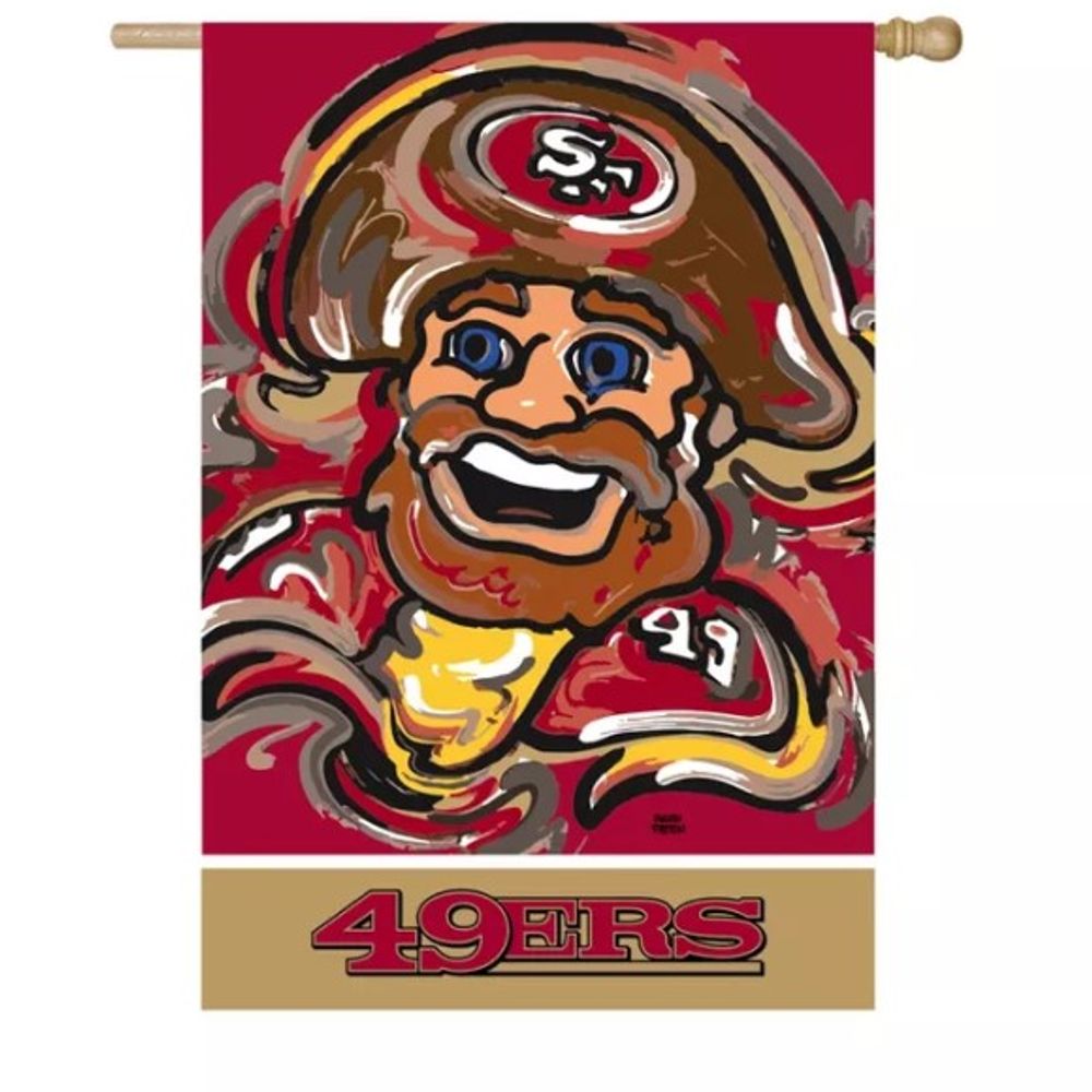Evergreen, San Francisco 49ers Suede REG Justin Patten Flag