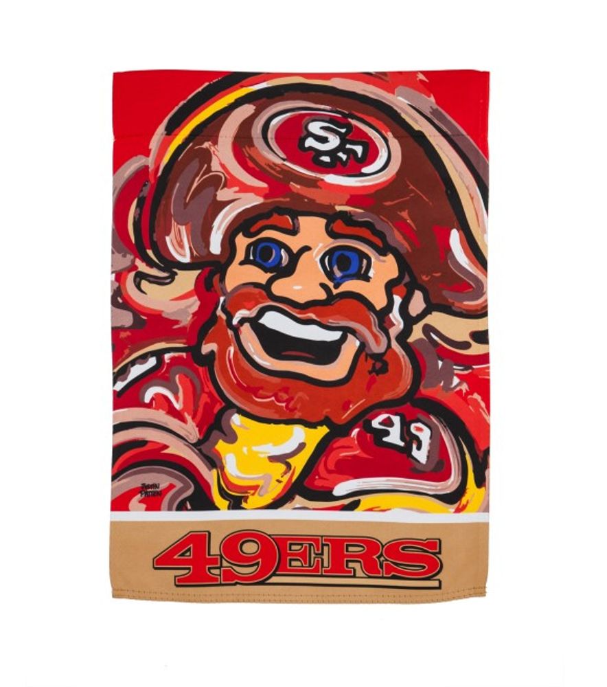 Evergreen, San Francisco 49ers Suede REG Justin Patten Flag