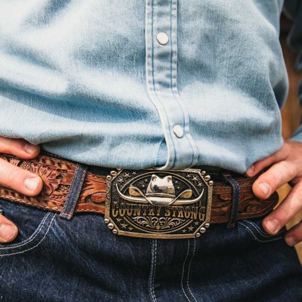 Montana Silversmiths, Country Strong Attitude Buckle