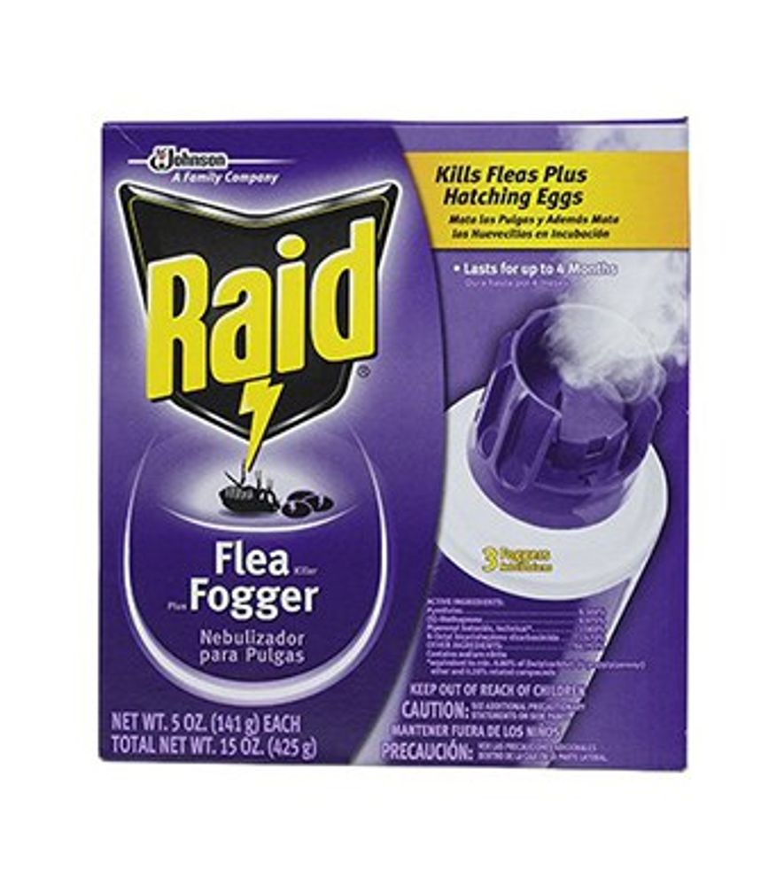 Raid Flea Killer Plus Fogger, 5 oz., 3 pk.