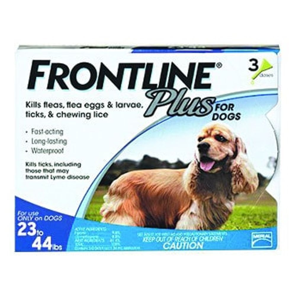 Frontline Plus for Dogs, Medium, 3 pk.