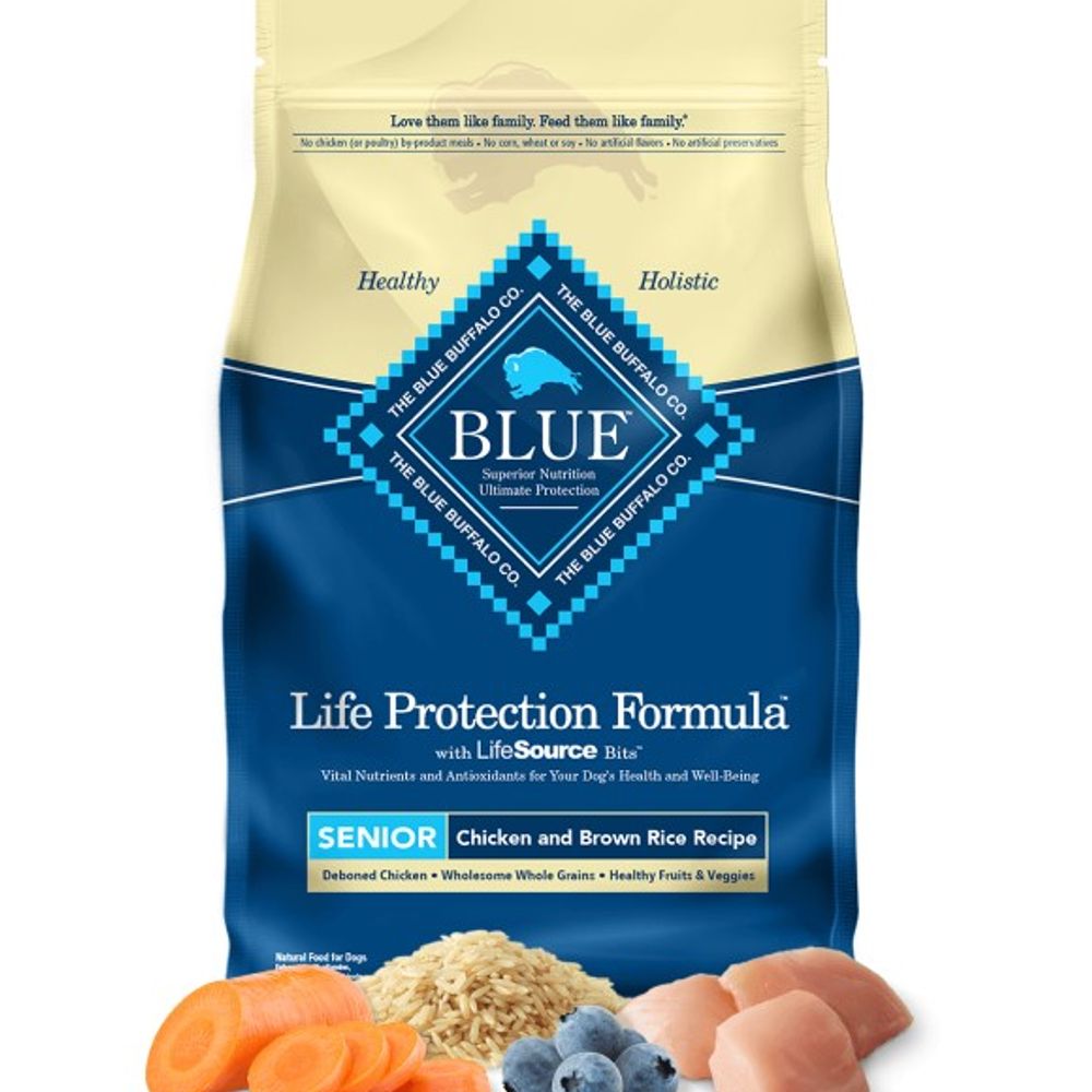 Blue Buffalo, Life Protection Formula Senior Chicken and Brown Rice Recipe Dog Food