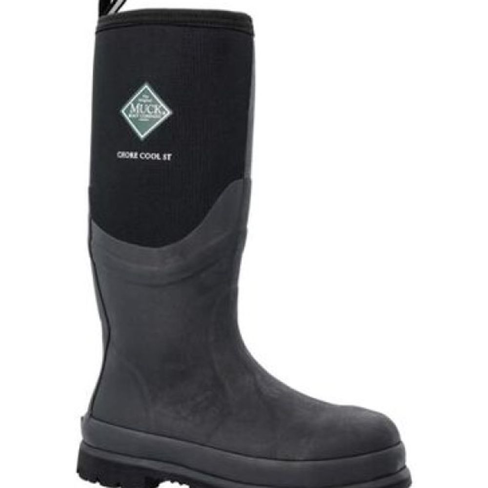 Muck Boot, Men's Black Chore Cool Steel Toe Tall Boot