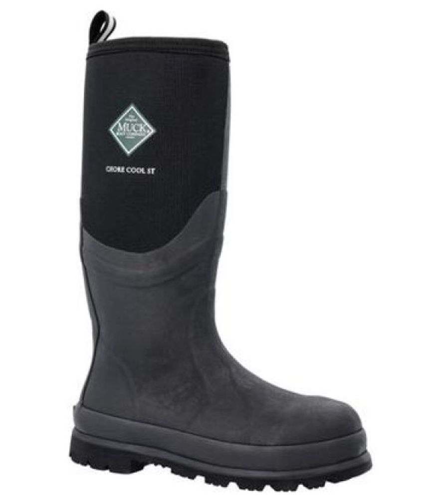 Muck Boot, Men's Black Chore Cool Steel Toe Tall Boot