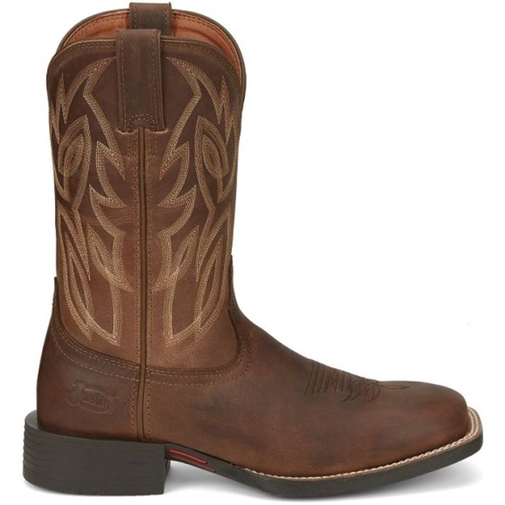 Justin, Men's 11" Brown Canter Western Boot, SE7510