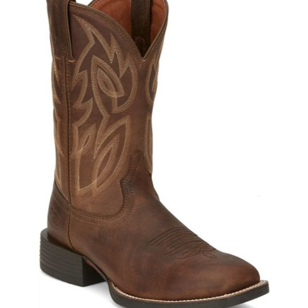 Justin, Men's 11" Brown Canter Western Boot, SE7510