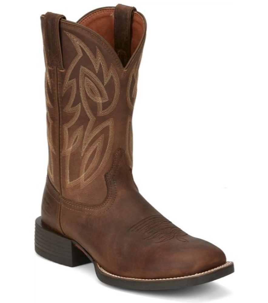 Justin, Men's 11" Brown Canter Western Boot, SE7510