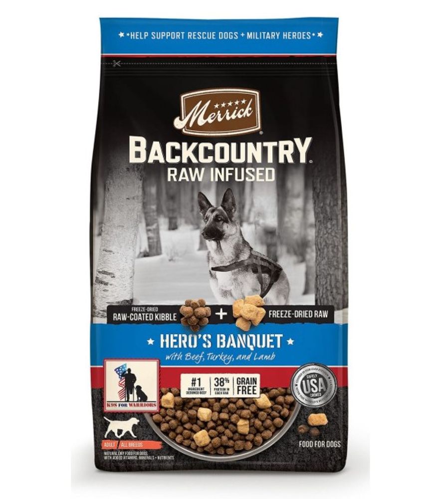 Merrick, Backcountry Raw Infused Hero's Banquet Dog Food