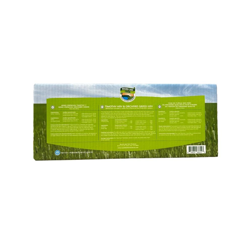 Round Lake Farm, Timothy & Orchard Grass Hay, 90 oz