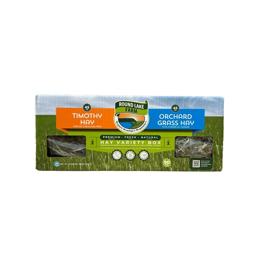Round Lake Farm, Timothy & Orchard Grass Hay, 90 oz