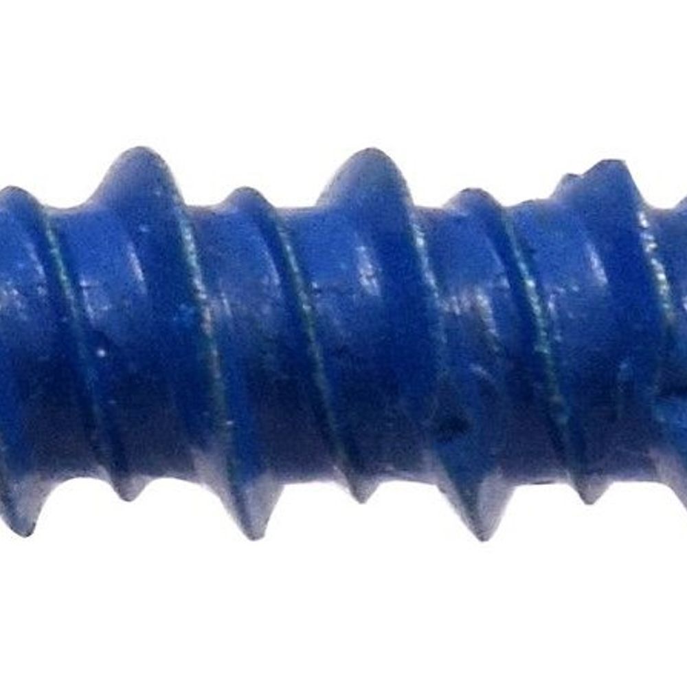 Hillman, 1/4" x 1.25" Blue Slotted Hex Washer Tapper Concrete Screw Anchors, 5 pk