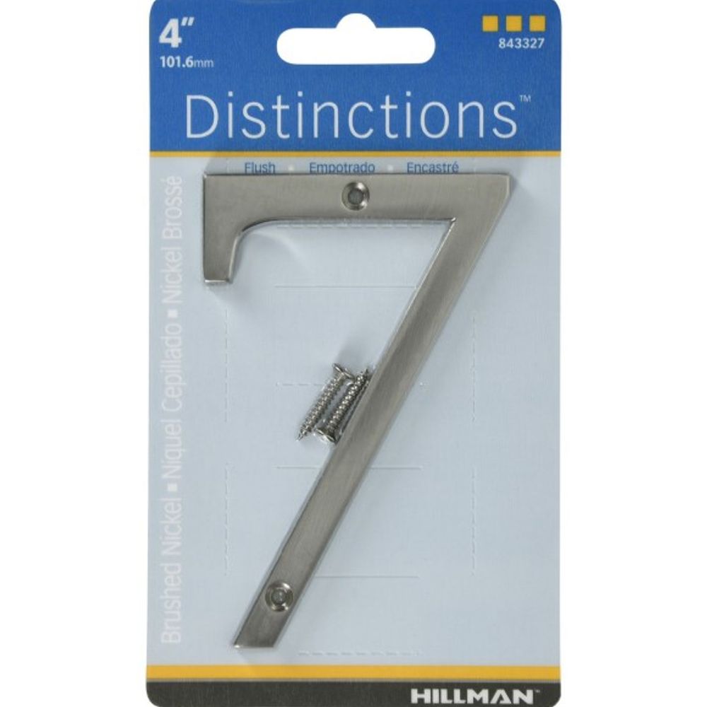 Hillman, 4" Nickel Distinctions Flush Mount House #7