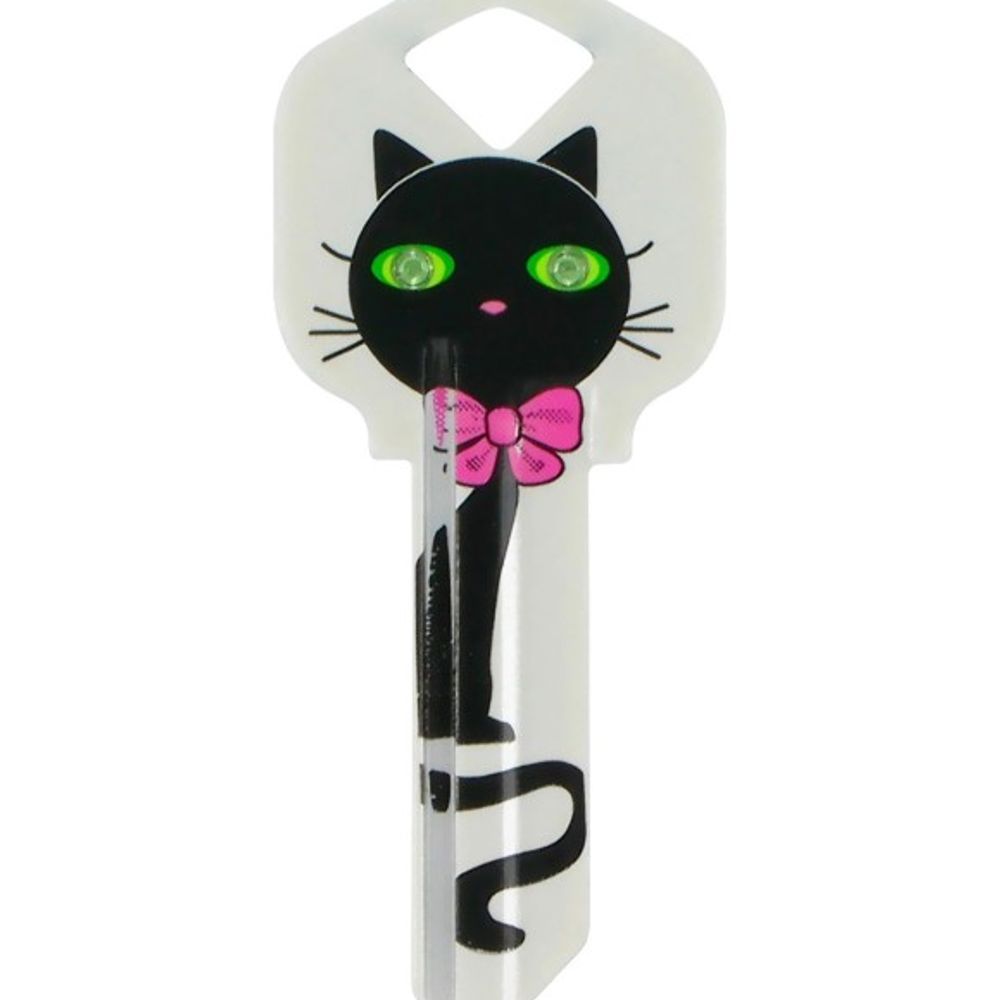 Hillman, DIVA Blank Black Cat Key Kwikset KW1/66