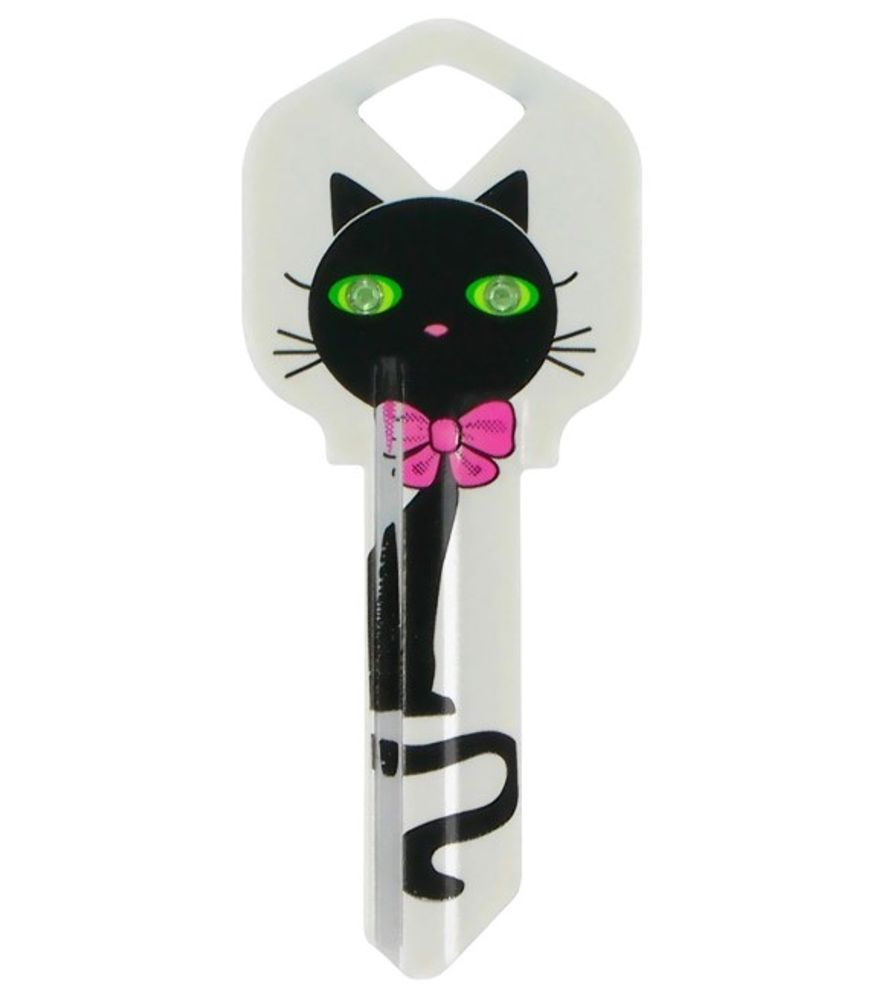 Hillman, DIVA Blank Black Cat Key Kwikset KW1/66