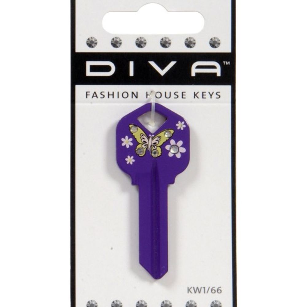 Hillman, DIVA Blank Butterfly Key Kwikset KW1/66