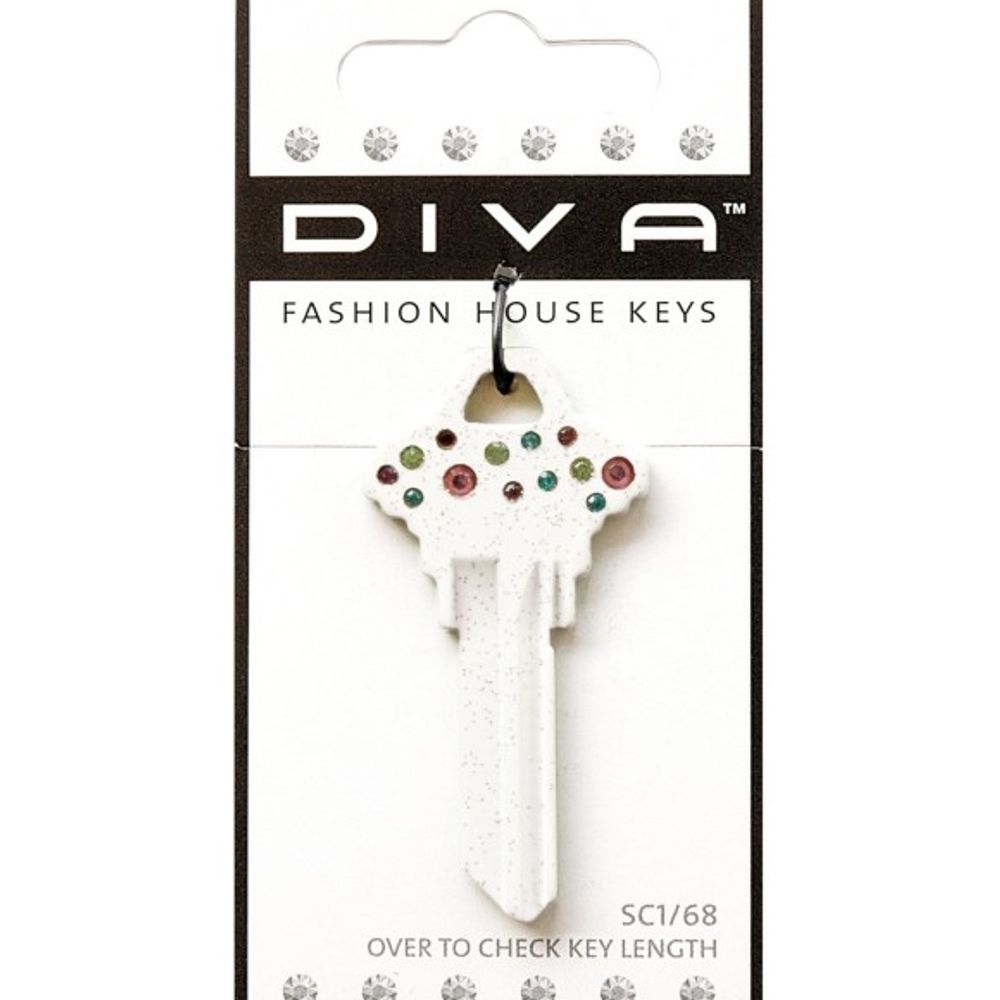 Hillman, DIVA Blank Confetti Key Schlage SC1/68