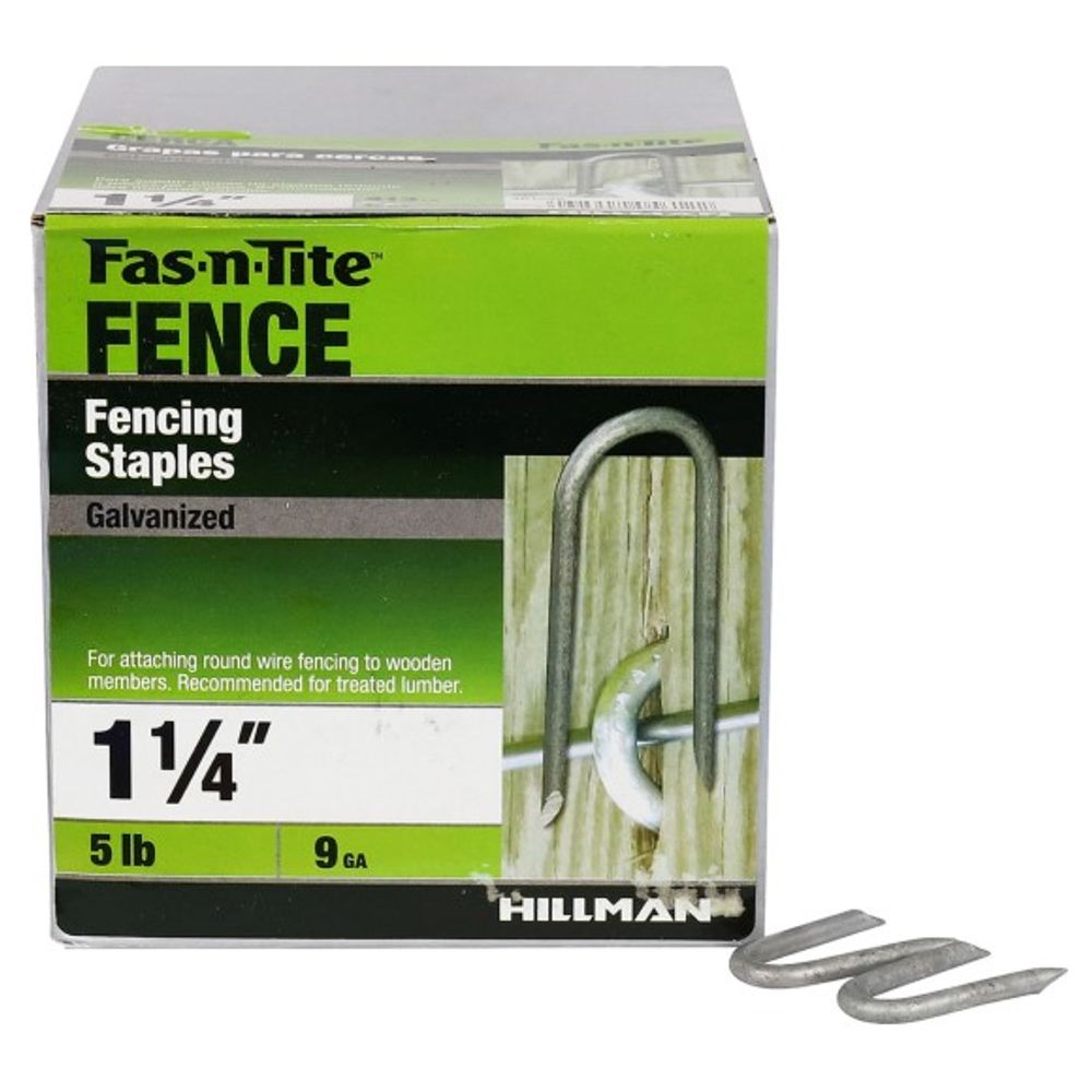 Hillman, 1.25" Fas-N-Tite Hot-Dipped Galvanized Fence Staples, 5 lb