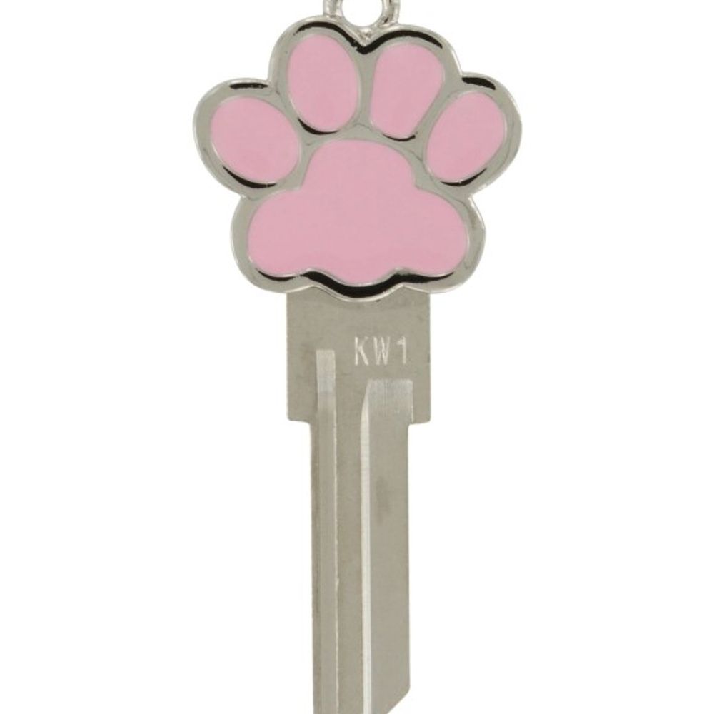 Hillman, Blank Assorted 3D Paw Print Key Kwikset KW1/66