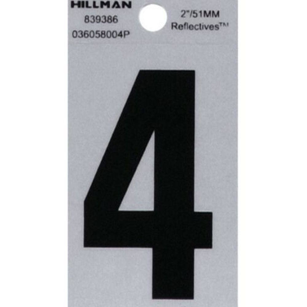 Hillman, Black and Silver Reflective Adhesive House #4
