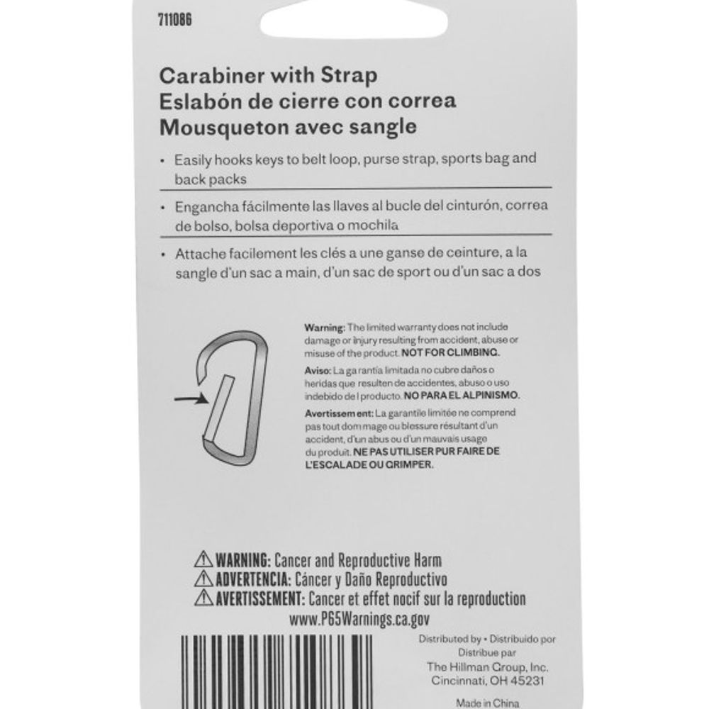 Hillman, Carabiner with Strap